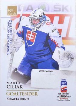 2019 BY Cards IIHF World Championship #SVK/2019-01 Marek Ciliak Front