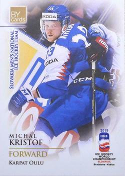 2019 BY Cards IIHF World Championship #SVK/2019-13 Michal Kristof Front