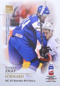 2019 BY Cards IIHF World Championship #SVK/2019-19 Tomas Zigo Front