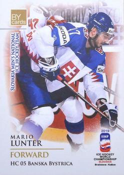 2019 BY Cards IIHF World Championship #SVK/2019-22 Mario Lunter Front