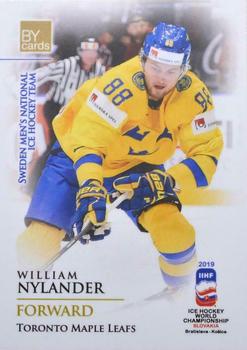 2019 BY Cards IIHF World Championship #SWE/2019-23 William Nylander Front