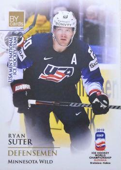 2019 BY Cards IIHF World Championship #USA/2019-06 Ryan Suter Front