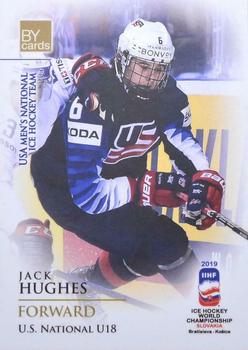 2019 BY Cards IIHF World Championship #USA/2019-12 Jack Hughes Front