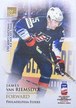 2019 BY Cards IIHF World Championship #USA/2019-21 James van Riemsdyk Front