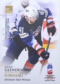 2019 BY Cards IIHF World Championship #USA/2019-23 Luke Glendening Front