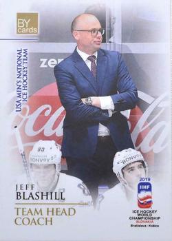 2019 BY Cards IIHF World Championship #USA/2019-26 Jeff Blashill Front