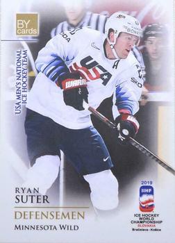 2019 BY Cards IIHF World Championship #USA/2019-29 Ryan Suter Front