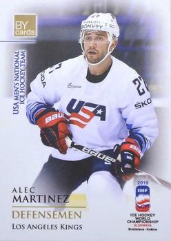 2019 BY Cards IIHF World Championship #USA/2019-30 Alec Martinez Front
