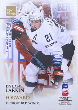 2019 BY Cards IIHF World Championship #USA/2019-41 Dylan Larkin Front