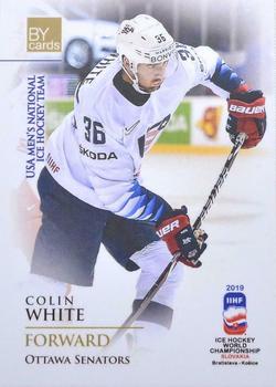 2019 BY Cards IIHF World Championship #USA/2019-43 Colin White Front