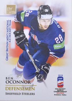 2019 BY Cards IIHF World Championship #GBR/2019-09 Ben O'Connor Front
