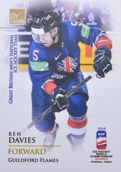 2019 BY Cards IIHF World Championship #GBR/2019-11 Ben Davies Front