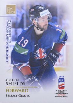 2019 BY Cards IIHF World Championship #GBR/2019-18 Colin Shields Front