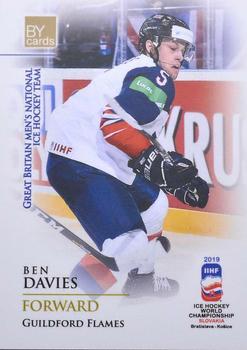 2019 BY Cards IIHF World Championship #GBR/2019-36 Ben Davies Front