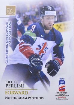 2019 BY Cards IIHF World Championship #GBR/2019-39 Brett Perlini Front