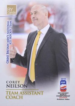 2019 BY Cards IIHF World Championship #GBR/2019-48 Corey Neilson Front