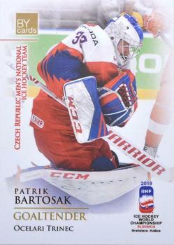 2019 BY Cards IIHF World Championship #CZE/2019-02 Patrik Bartosak Front