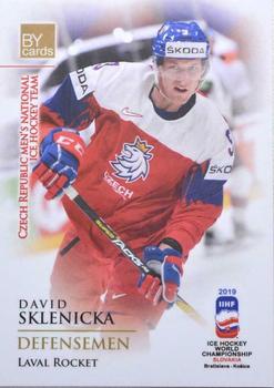 2019 BY Cards IIHF World Championship #CZE/2019-06 David Sklenicka Front