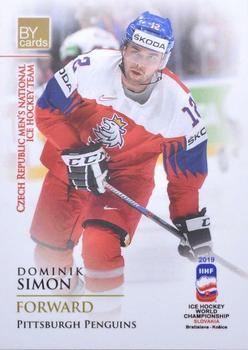 2019 BY Cards IIHF World Championship #CZE/2019-12 Dominik Simon Front
