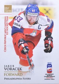 2019 BY Cards IIHF World Championship #CZE/2019-24 Jakub Voracek Front
