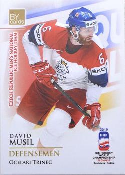 2019 BY Cards IIHF World Championship #CZE/2019-30 David Musil Front