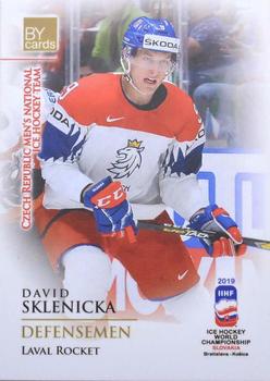 2019 BY Cards IIHF World Championship #CZE/2019-31 David Sklenicka Front