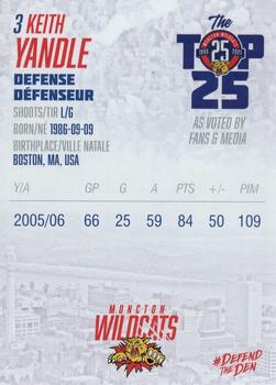 2021-22 Moncton Wildcats (QMJHL) Top-25 All-Time #2 Keith Yandle Back