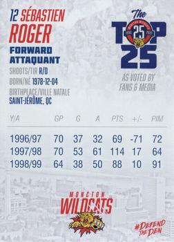 2021-22 Moncton Wildcats (QMJHL) Top-25 All-Time #6 Sebastien Roger Back