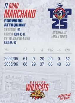 2021-22 Moncton Wildcats (QMJHL) Top-25 All-Time #10 Brad Marchand Back