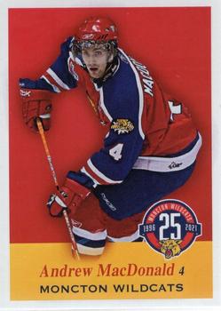 2021-22 Moncton Wildcats (QMJHL) Top-25 All-Time #11 Andrew MacDonald Front