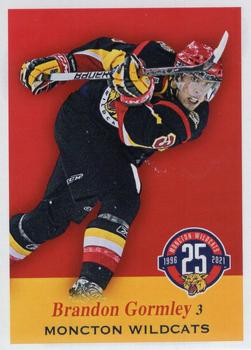 2021-22 Moncton Wildcats (QMJHL) Top-25 All-Time #16 Brandon Gormley Front