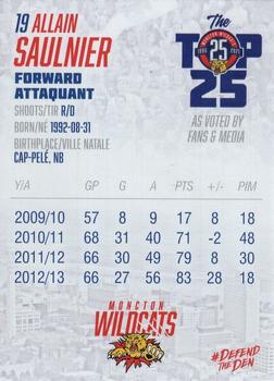 2021-22 Moncton Wildcats (QMJHL) Top-25 All-Time #25 Allain Saulnier Back
