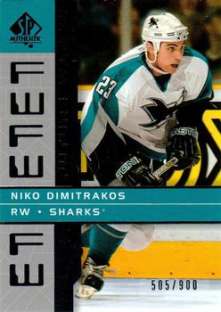 2002-03 Upper Deck Rookie Update - 2002-03 SP Authentic Update #213 Niko Dimitrakos Front