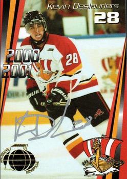 2000-01 Cartes, Timbres et Monnaies Sainte-Foy Baie-Comeau Drakkar (QMJHL) - Autographs #14 Kevin Deslauriers Front