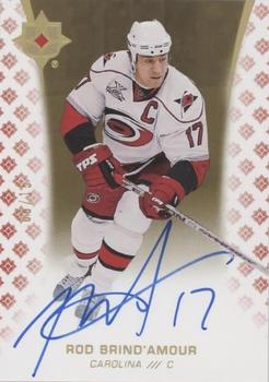 2020-21 Upper Deck Ultimate Collection - Autographs Gold #76 Rod Brind'Amour Front
