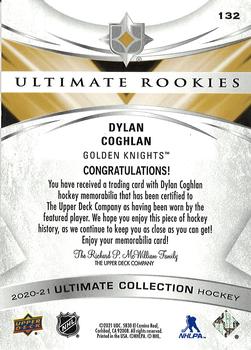 2020-21 Upper Deck Ultimate Collection - Ultimate Rookies Jersey #132 Dylan Coghlan Back
