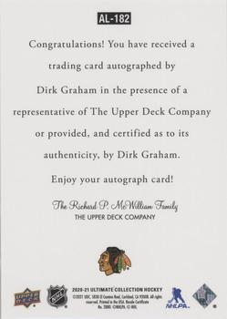 2020-21 Upper Deck Ultimate Collection - 1997 Ultimate Legends Signatures #AL-182 Dirk Graham Back