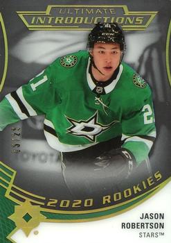 2020-21 Upper Deck Ultimate Collection - Ultimate Introductions Onyx Black #UI-75 Jason Robertson Front