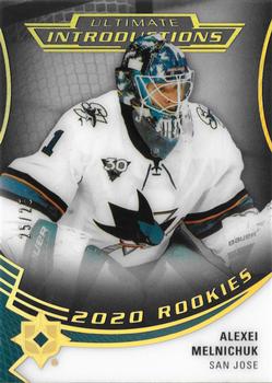 2020-21 Upper Deck Ultimate Collection - Ultimate Introductions Onyx Black #UI-85 Alexei Melnichuk Front