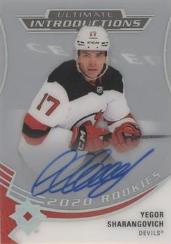 2020-21 Upper Deck Ultimate Collection - Ultimate Introductions Autographs #UI-35 Yegor Sharangovich Front