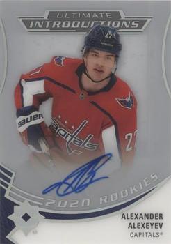 2020-21 Upper Deck Ultimate Collection - Ultimate Introductions Autographs #UI-38 Alexander Alexeyev Front
