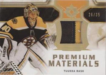 2020-21 Upper Deck Ultimate Collection - Ultimate Premium Materials #PM-TR Tuukka Rask Front