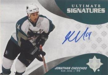 2020-21 Upper Deck Ultimate Collection - Ultimate Signatures #US-JC Jonathan Cheechoo Front
