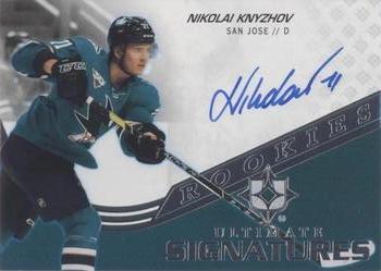 2020-21 Upper Deck Ultimate Collection - Ultimate Signatures Rookies #USR-NK Nikolai Knyzhov Front