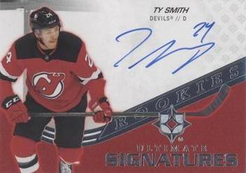 2020-21 Upper Deck Ultimate Collection - Ultimate Signatures Rookies #USR-SM Ty Smith Front