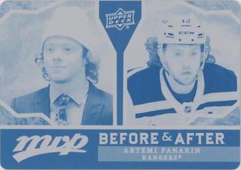 2021-22 Upper Deck MVP - Before and After Printing Plates Cyan #BA-8 Artemi Panarin Front