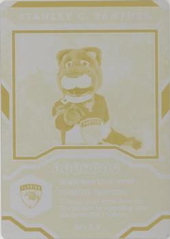 2021-22 Upper Deck MVP - Mascot Gaming Printing Plates Yellow #M-13 Stanley C. Panther Front