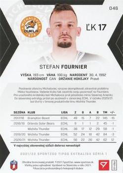2021-22 SportZoo Tipos Extraliga #046 Stefan Fournier Back