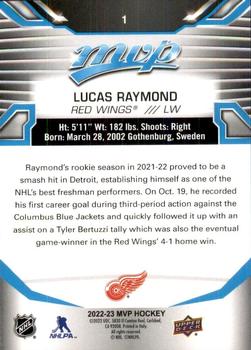 2022-23 Upper Deck MVP #1 Lucas Raymond Back