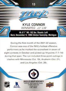 2022-23 Upper Deck MVP #13 Kyle Connor Back